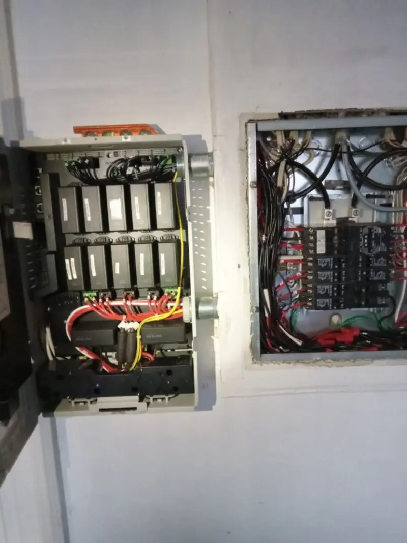 Electrical panel upgrade completed for Security Camera Wiring in Wolfeboro